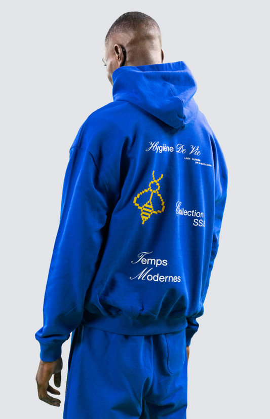 Hoodie Temps Moderne - Bleu