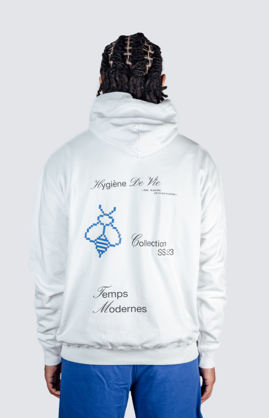 Hoodie Temps Moderne - Blanc