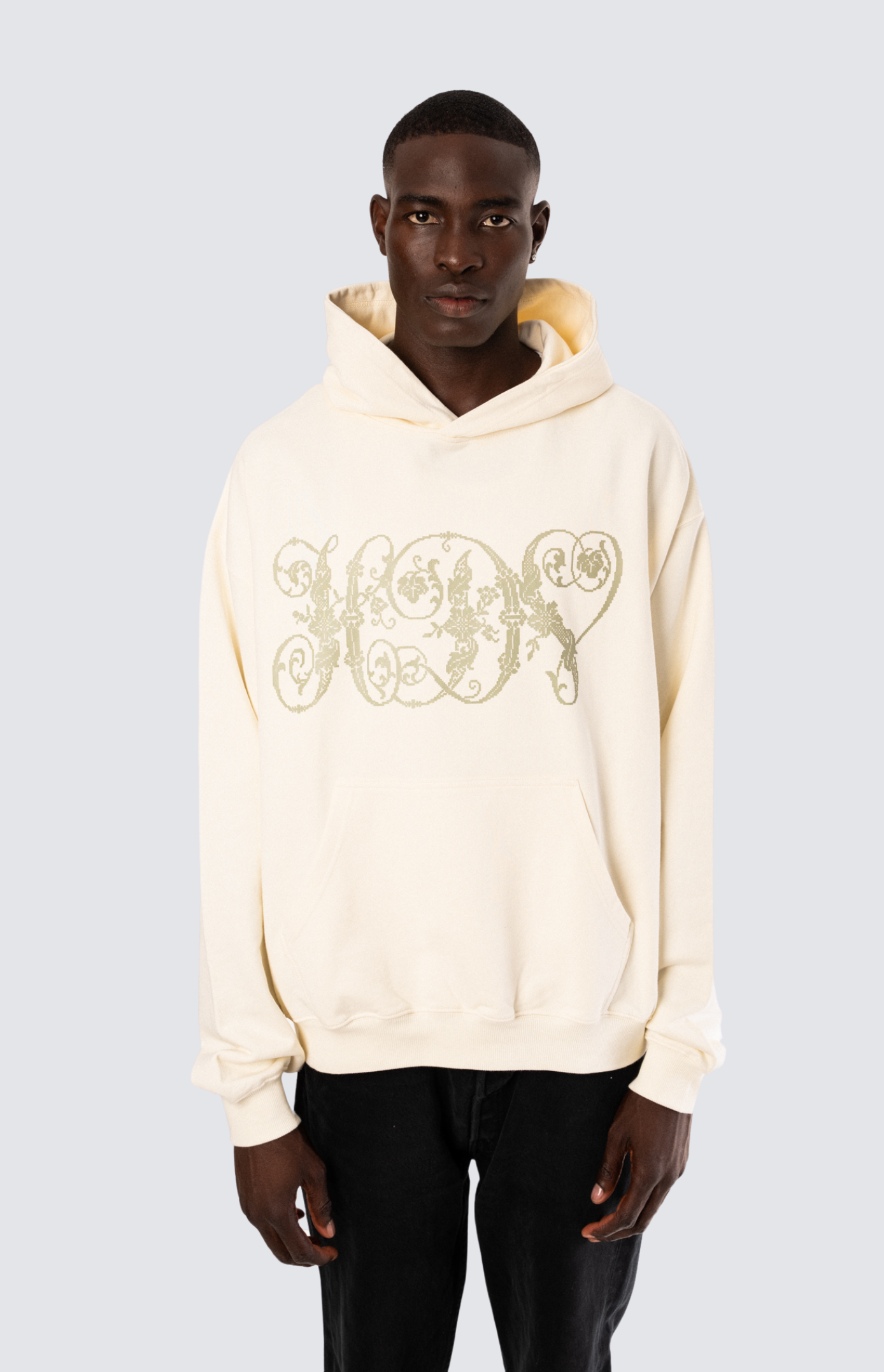 Hoodie Fleurs de la Cour - Beige