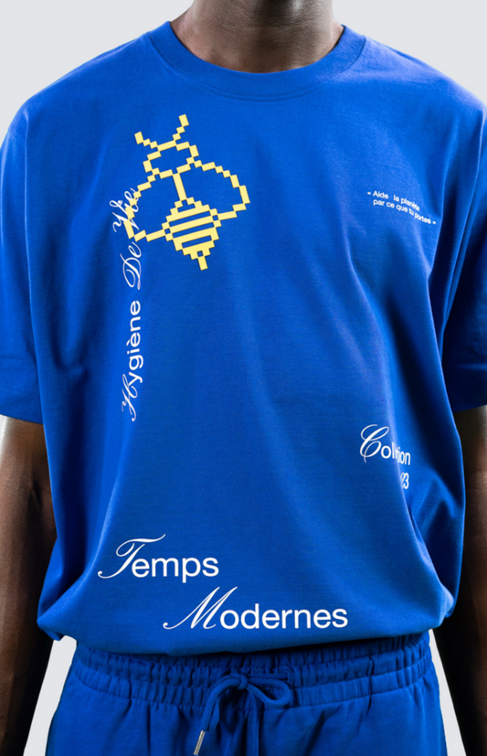 T-shirt Temps Modernes - Bleu