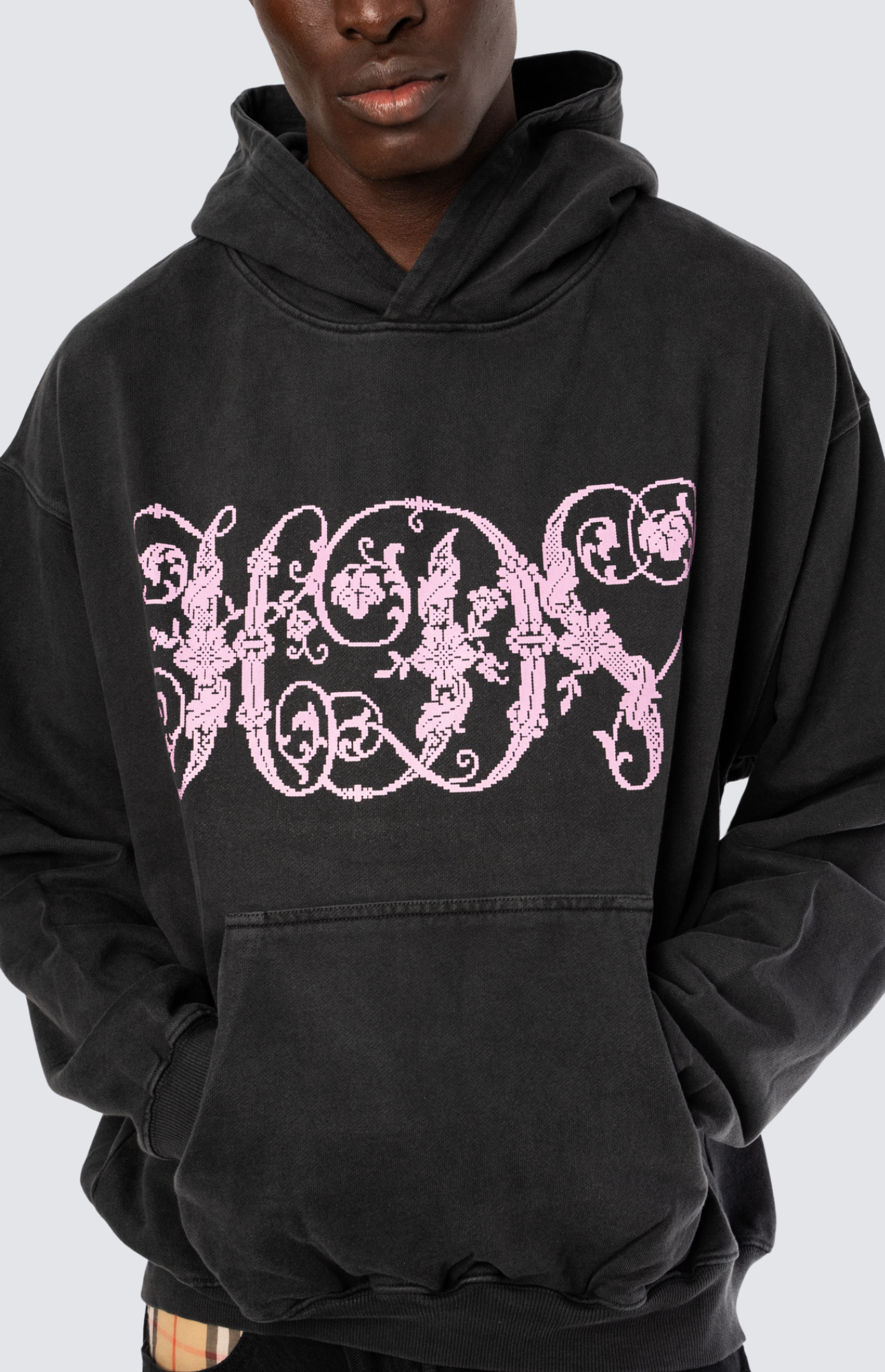 Hoodie Fleurs de la Cour - Noir