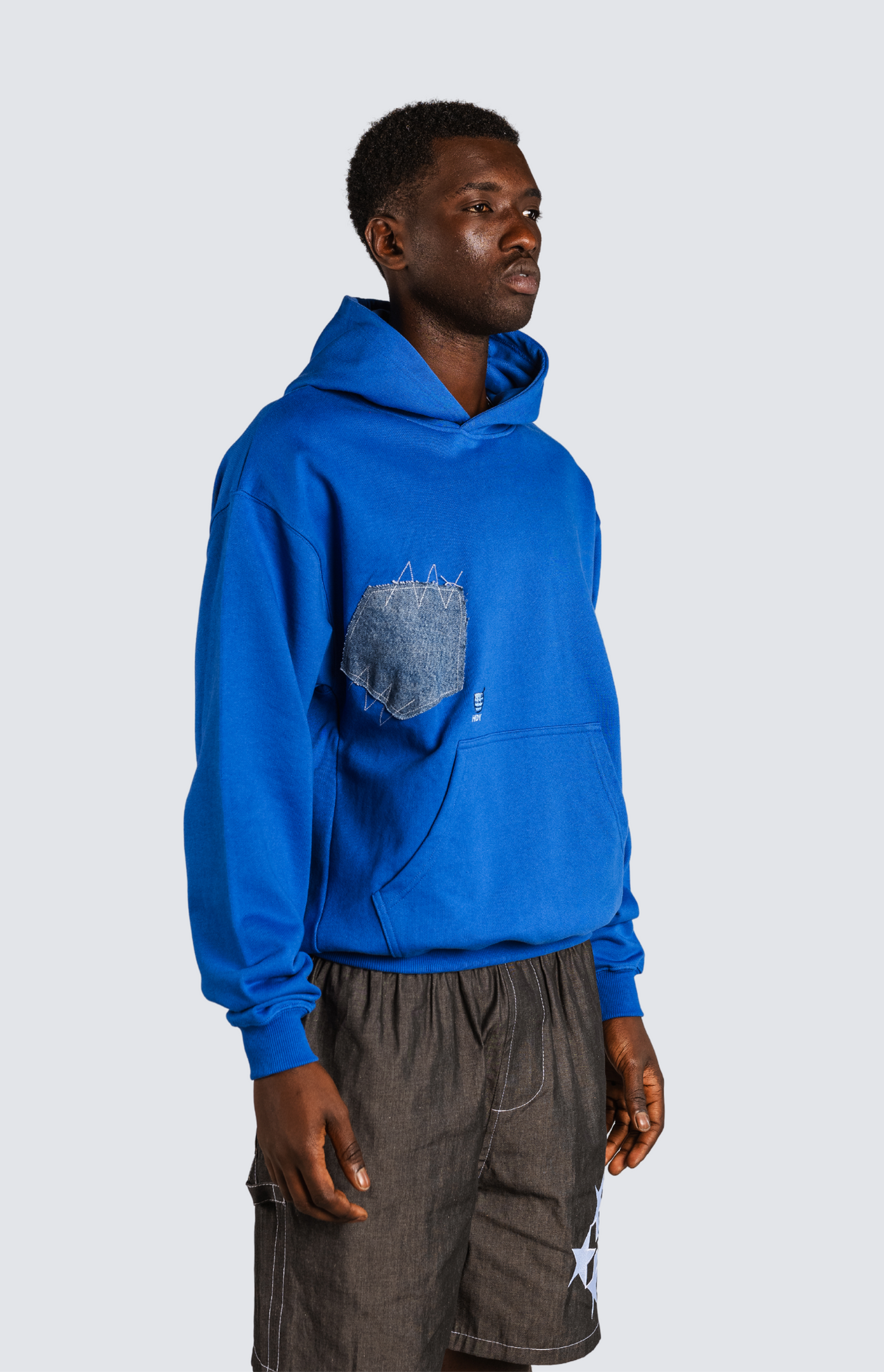 Hoodie Empiècements Jean - Pot de miel