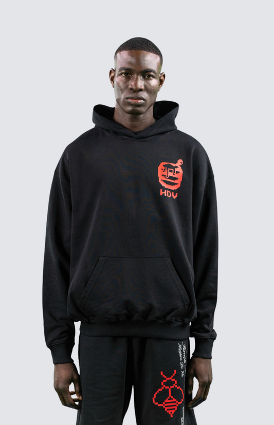 Hoodie Temps Moderne - Noir