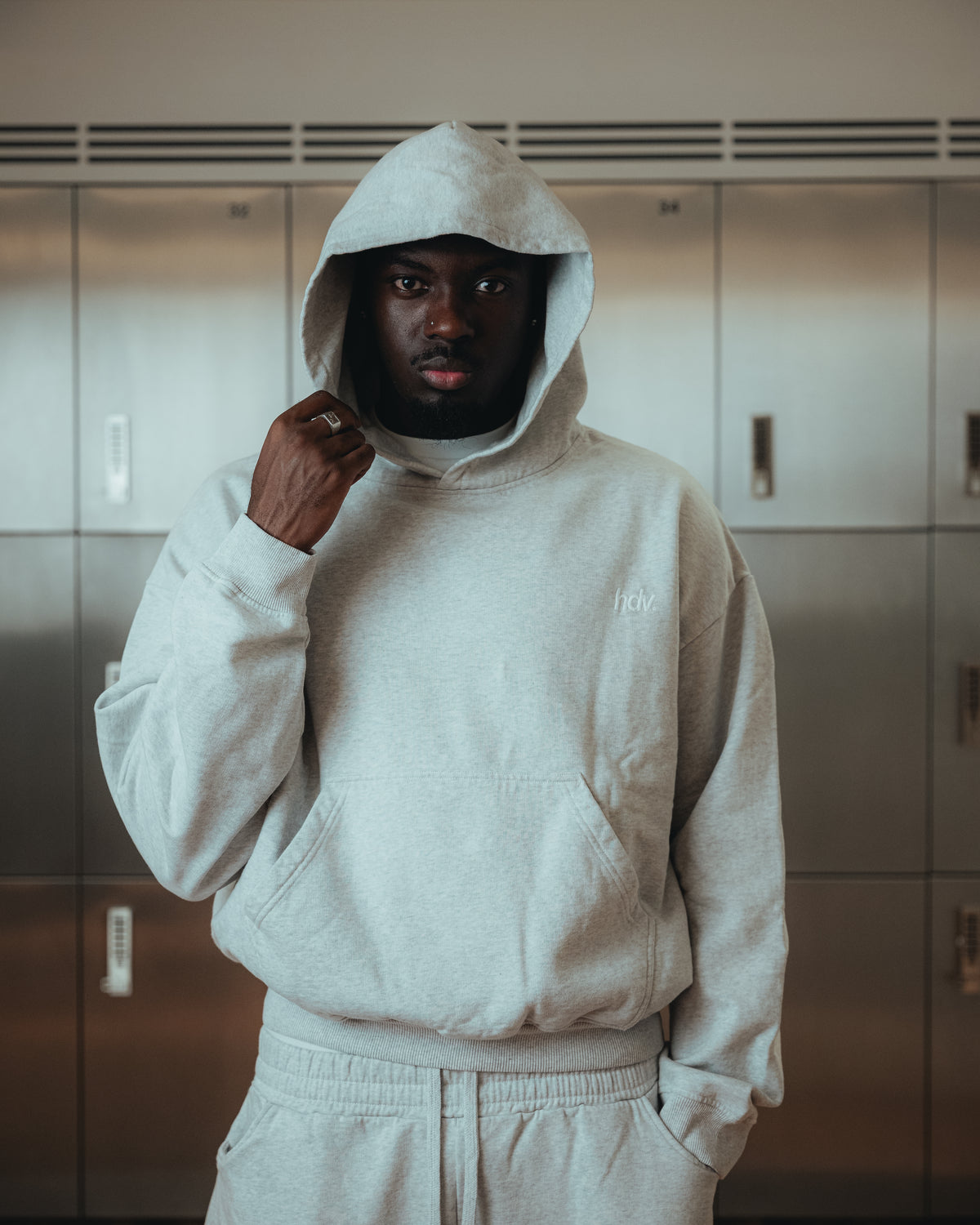 Hoodie HDV Essentiel - Gris
