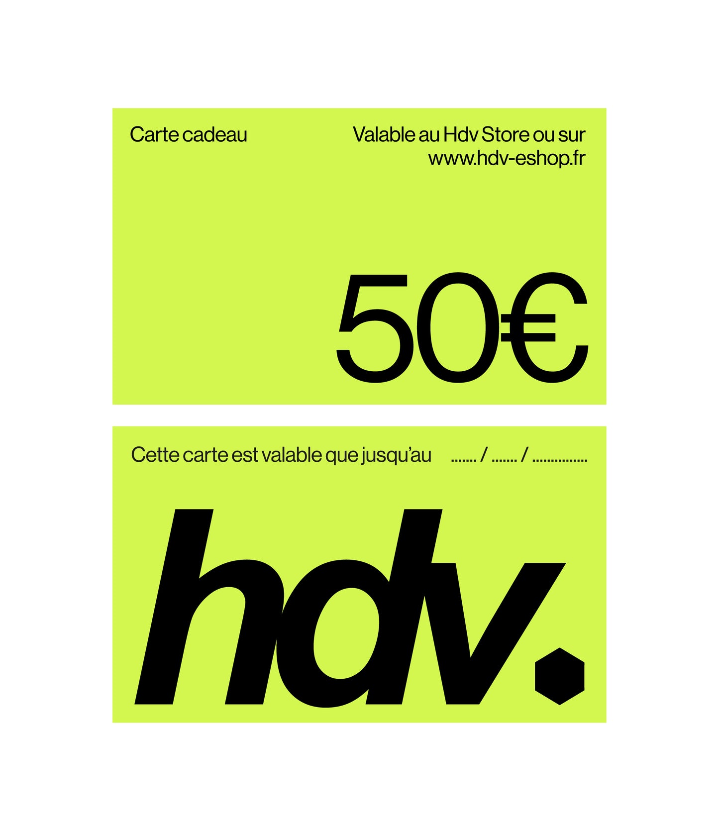 Carte Cadeau HDV